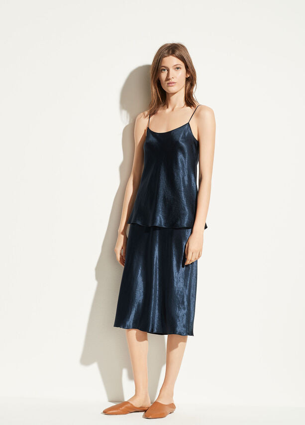 Satin Cami - Coastal Blue by Vince — view 4
