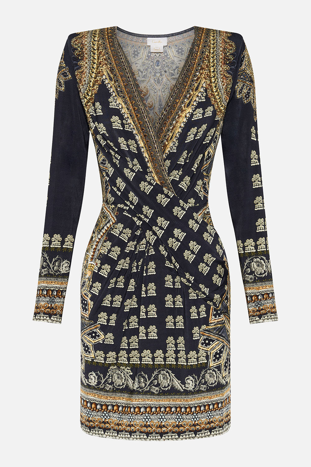 V Neck Cross Front Dress - Its All Over Torero by Camilla — view 6