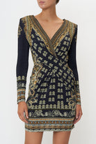 V Neck Cross Front Dress - Its All Over Torero by Camilla — alternate view