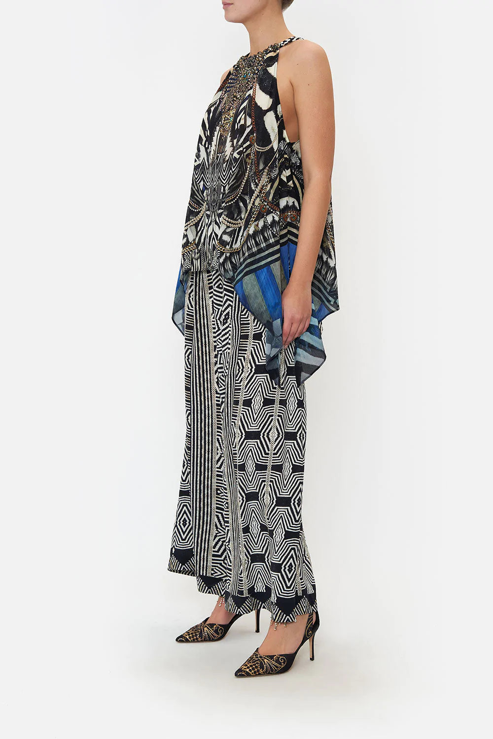 Drawstring Neck Tank - Knight of the Wild by Camilla — view 4