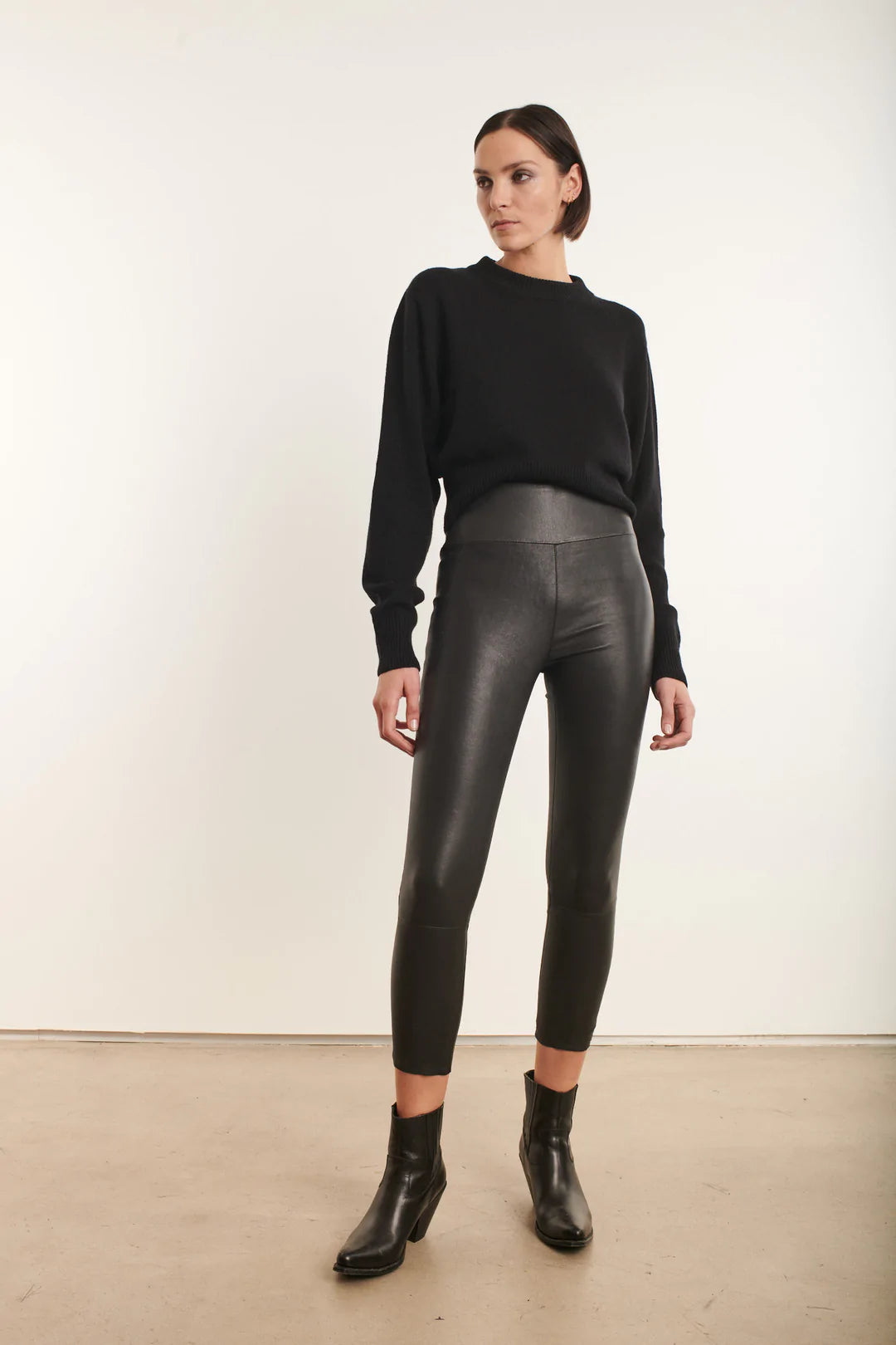Capri Leather Legging - Black by SPRWMN | 25 South Boutiques