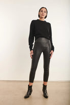 Capri Leather Legging - Black by SPRWMN — view 3