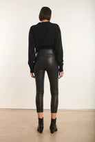 Capri Leather Legging - Black by SPRWMN — view 4