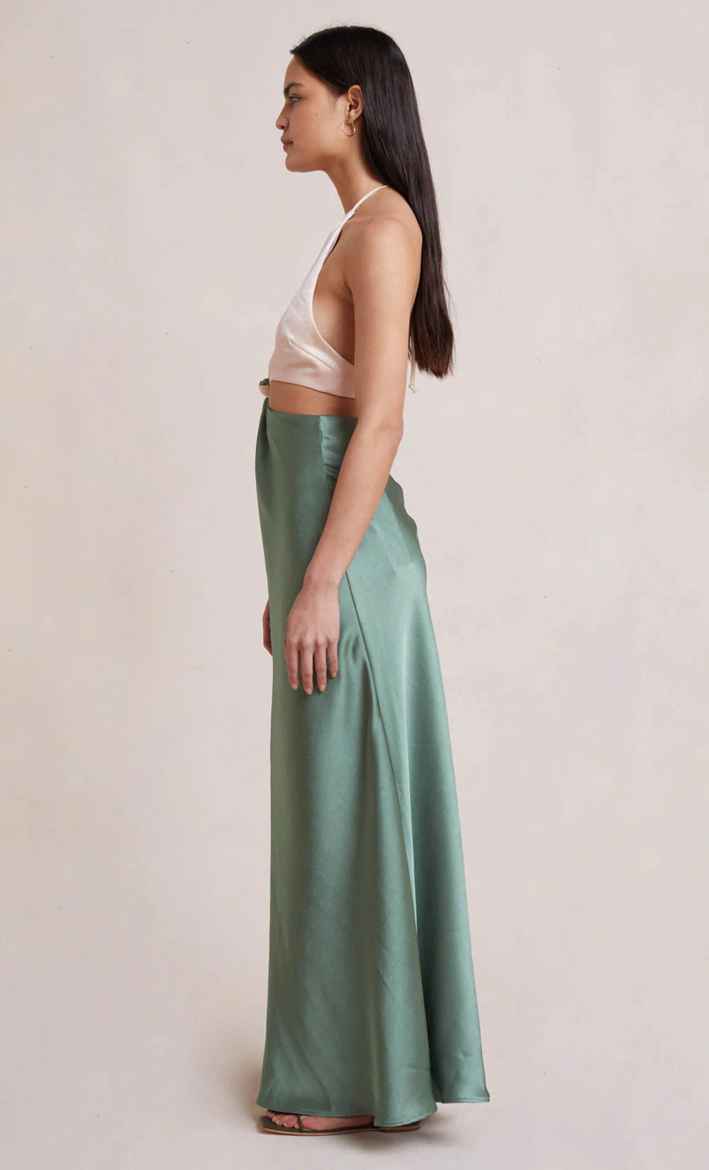 Carrie Halter Maxi Dress - Green Multi by Bec & Bridge — view 3