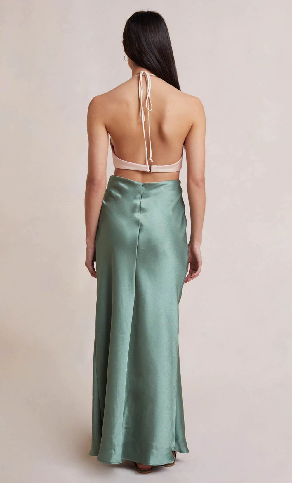 Carrie Halter Maxi Dress - Green Multi by Bec & Bridge — view 4
