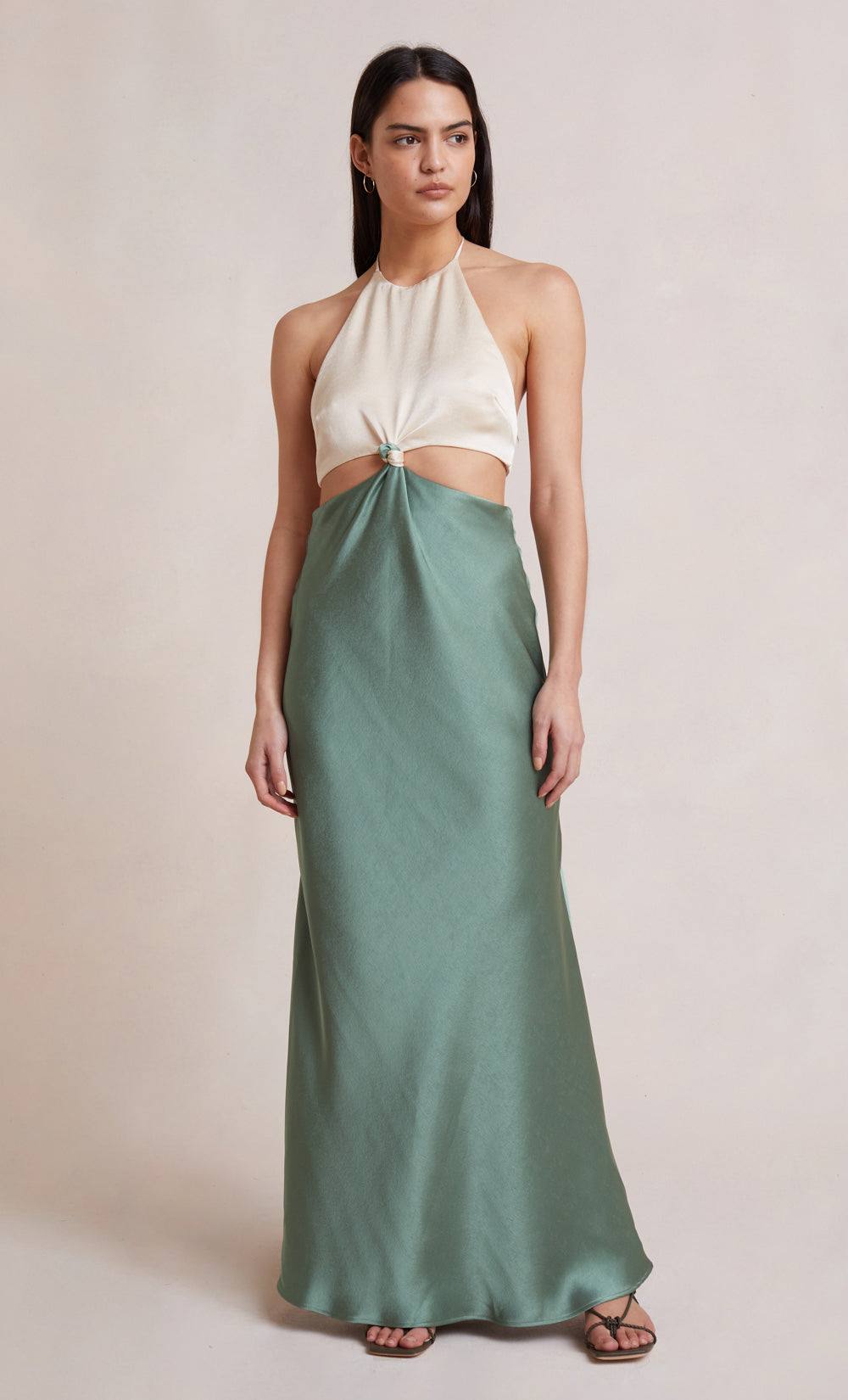 Carrie Halter Maxi Dress - Green Multi by Bec & Bridge | 25 South Boutiques