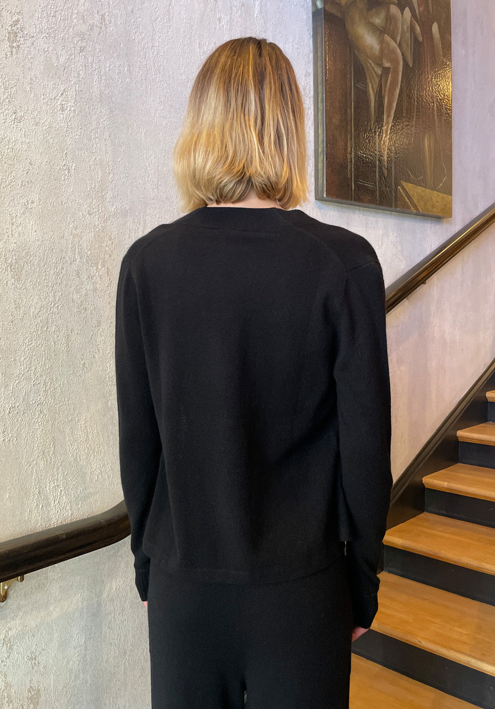 Cashmere Cardigan - Black by Kristensen — view 3