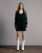 Lillian Alpaca Cardigan - Black Multi by Rag & Bone — view 3