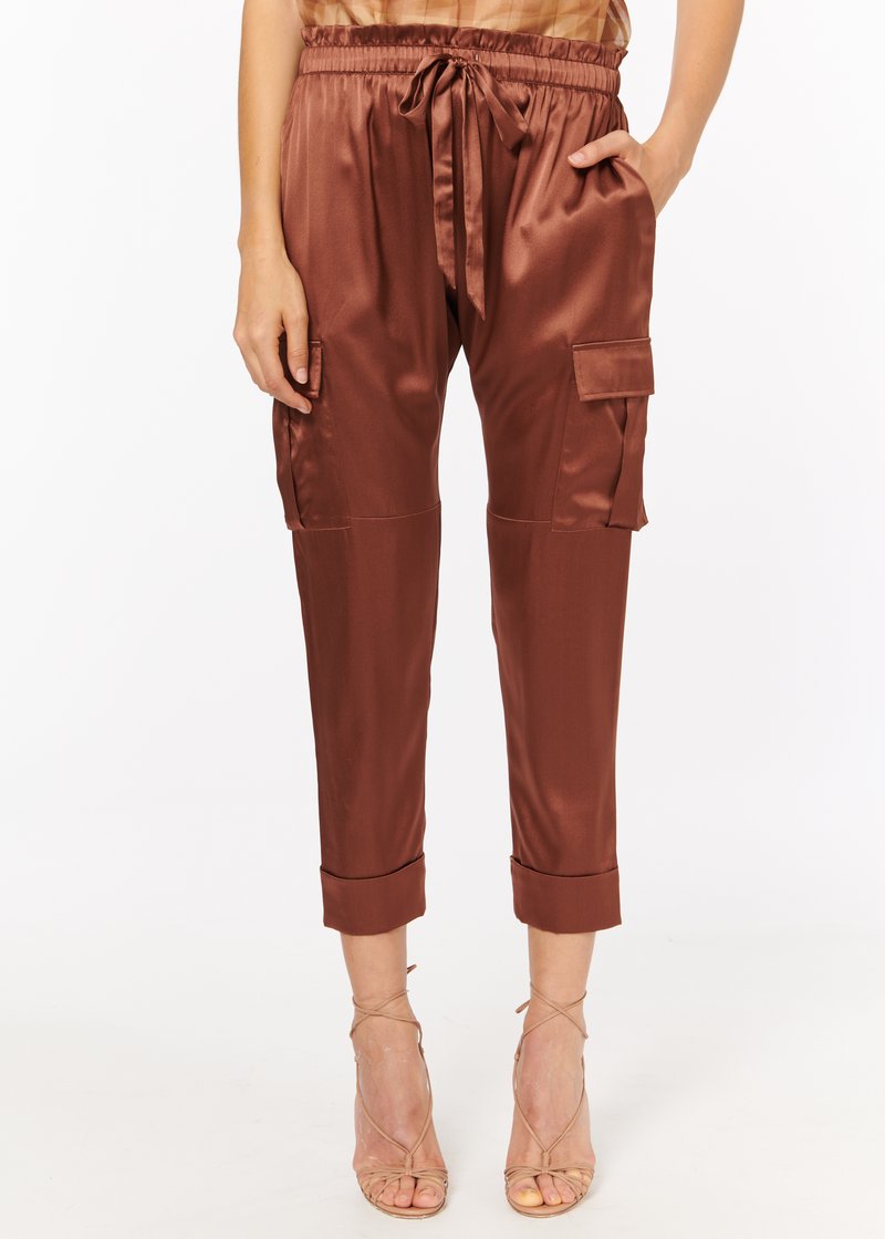 The Carmen Pant - Coffee by Cami NYC — view 3