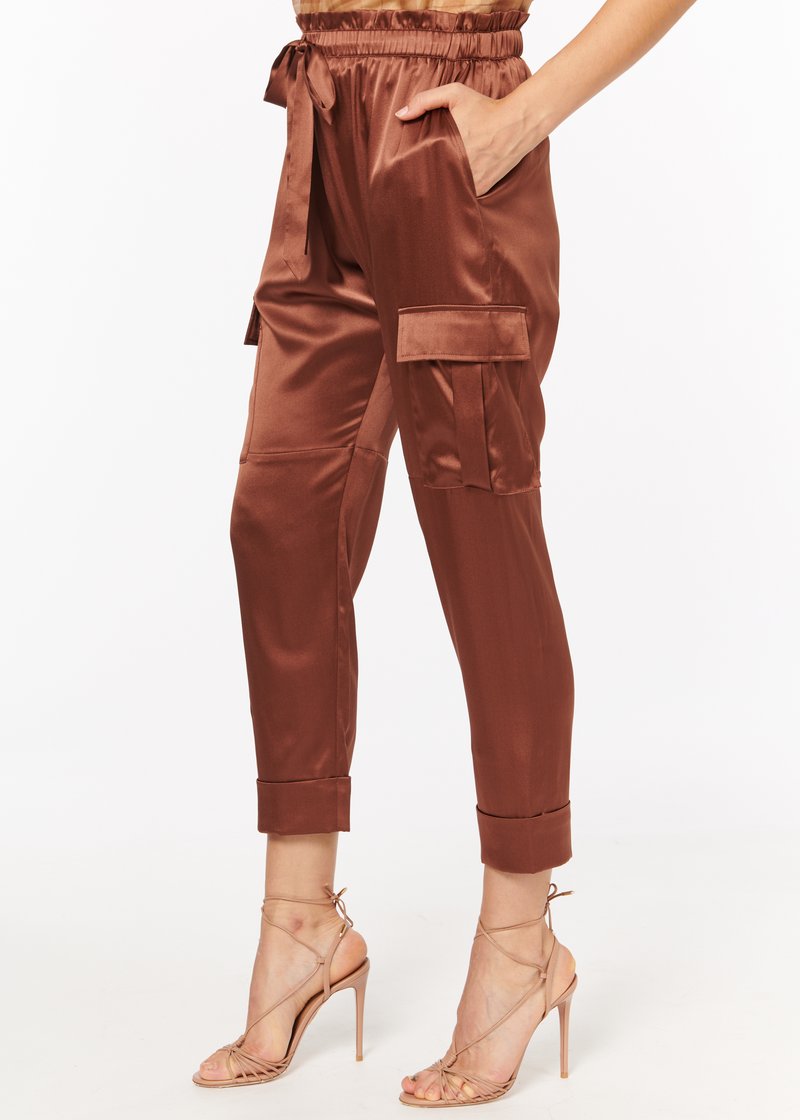 The Carmen Pant - Coffee by Cami NYC — view 4