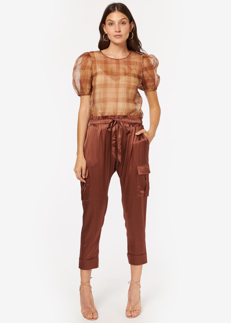 The Carmen Pant - Coffee by Cami NYC — alternate view