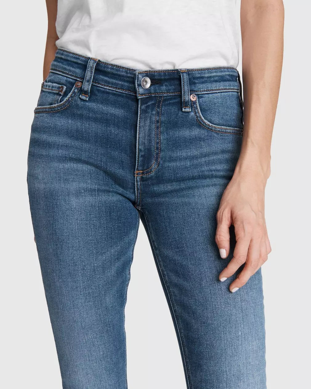 Cate Mid-Rise Skinny - Clover by Rag & Bone — view 4