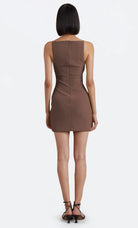 Clover Mini Dress - Chocolate by Bec & Bridge — alternate view