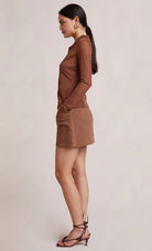 Blossom Shirt - Chocolate by Bec & Bridge — view 3