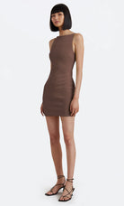 Clover Mini Dress - Chocolate by Bec & Bridge — view 3