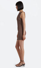 Clover Mini Dress - Chocolate by Bec & Bridge — view 4