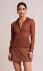 Blossom Shirt - Chocolate by Bec & Bridge | 25 South Boutiques