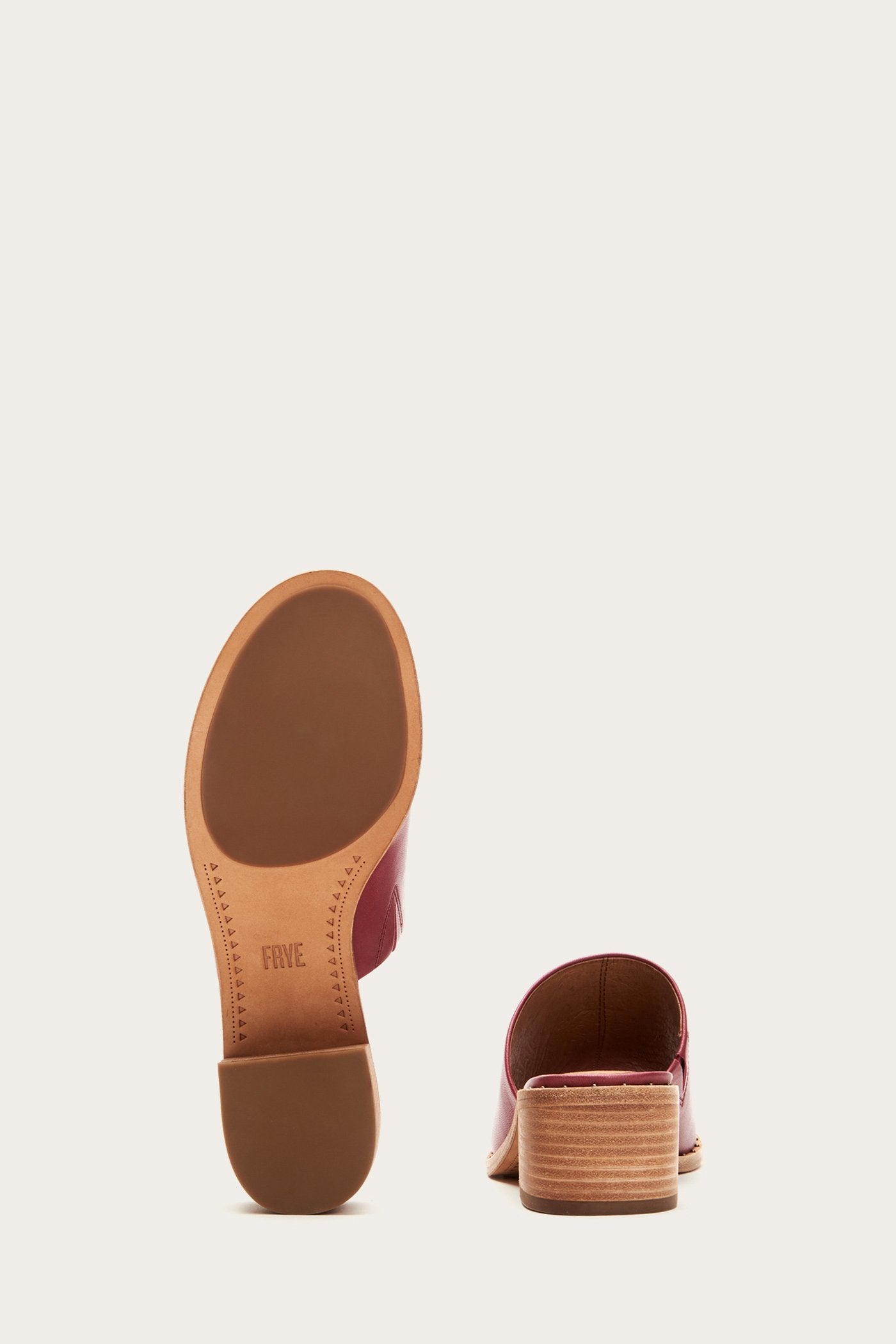 Cindy Mule - Red by Frye — view 3