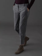 Cotton Chinos Trousers - Forest by Circolo — alternate view