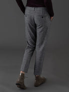 Cotton Chinos Trousers - Forest by Circolo — view 3