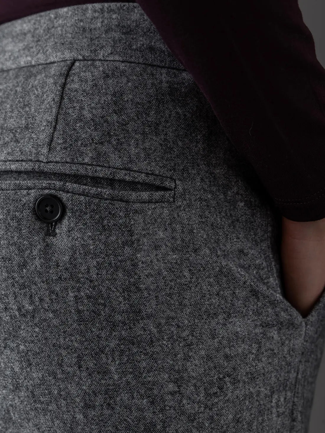 Cotton Chinos Trousers - Forest by Circolo — view 4
