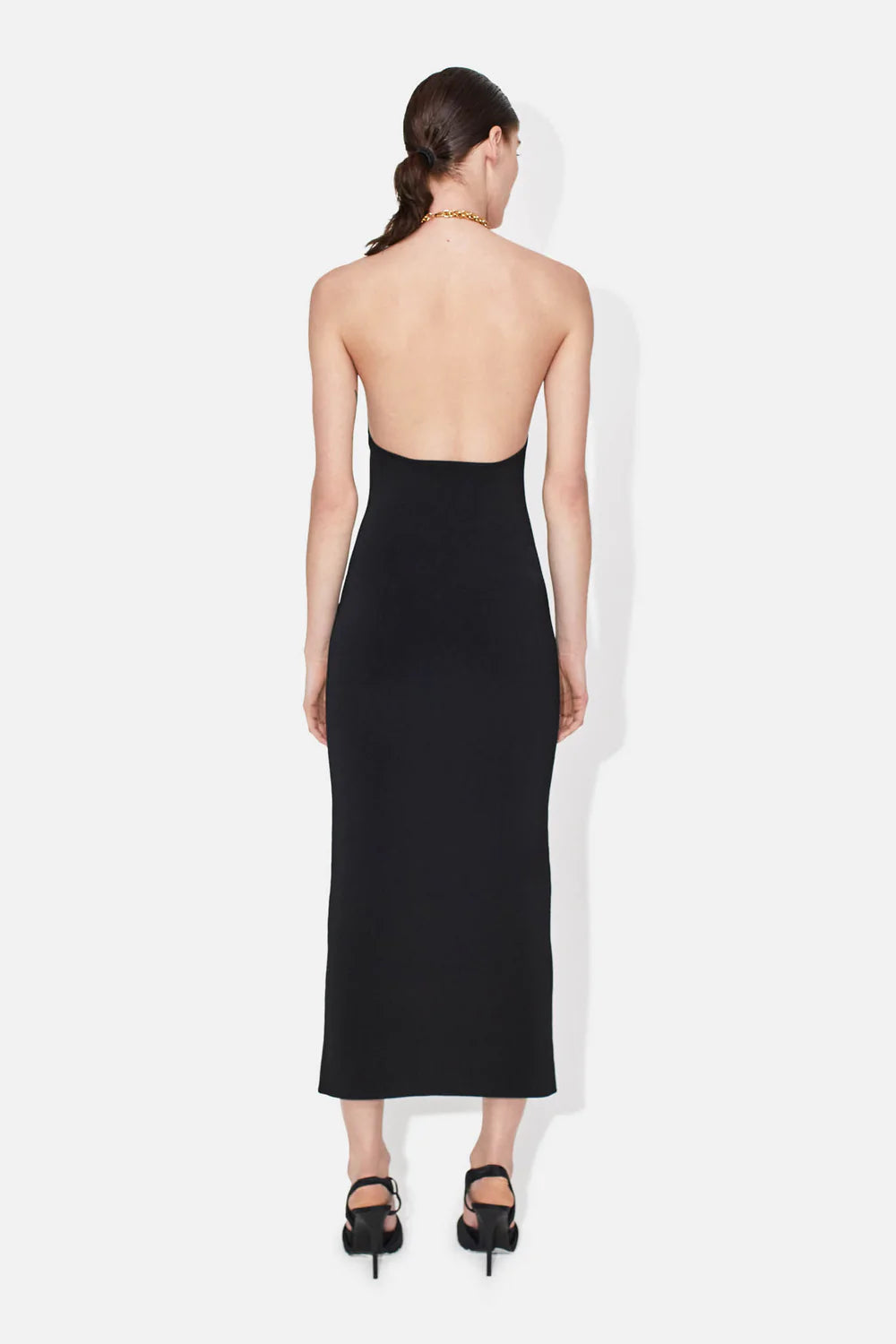 Cleopatra Dress - Black by Galvan London — view 3