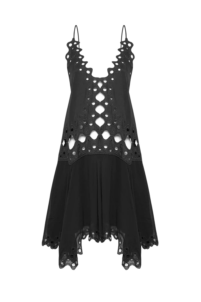 Cleo Open Back Dress - Black by Magali Pascal — view 9