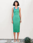 Colorblock Dress - Clover / Royal by Sundry | 25 South Boutiques