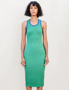Colorblock Dress - Clover / Royal by Sundry — view 3
