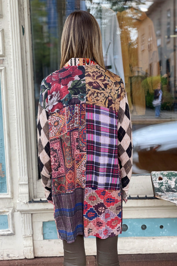 Pattern Coat - Multicolor by Vilagallo — view 3