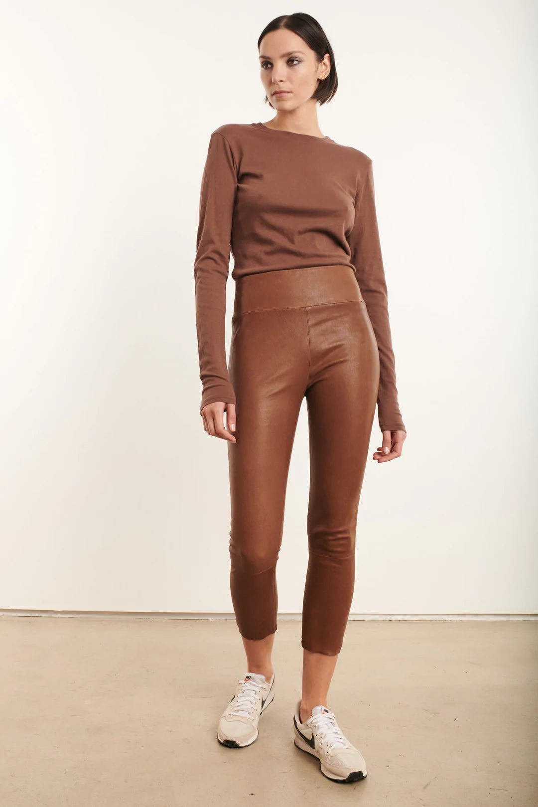 Capri Leather Legging - Cocoa by SPRWMN | 25 South Boutiques