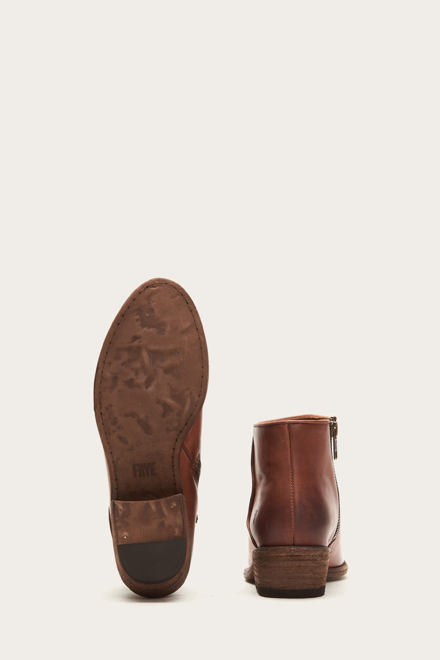 Carson Piping Bootie - Cognac by Frye — view 5