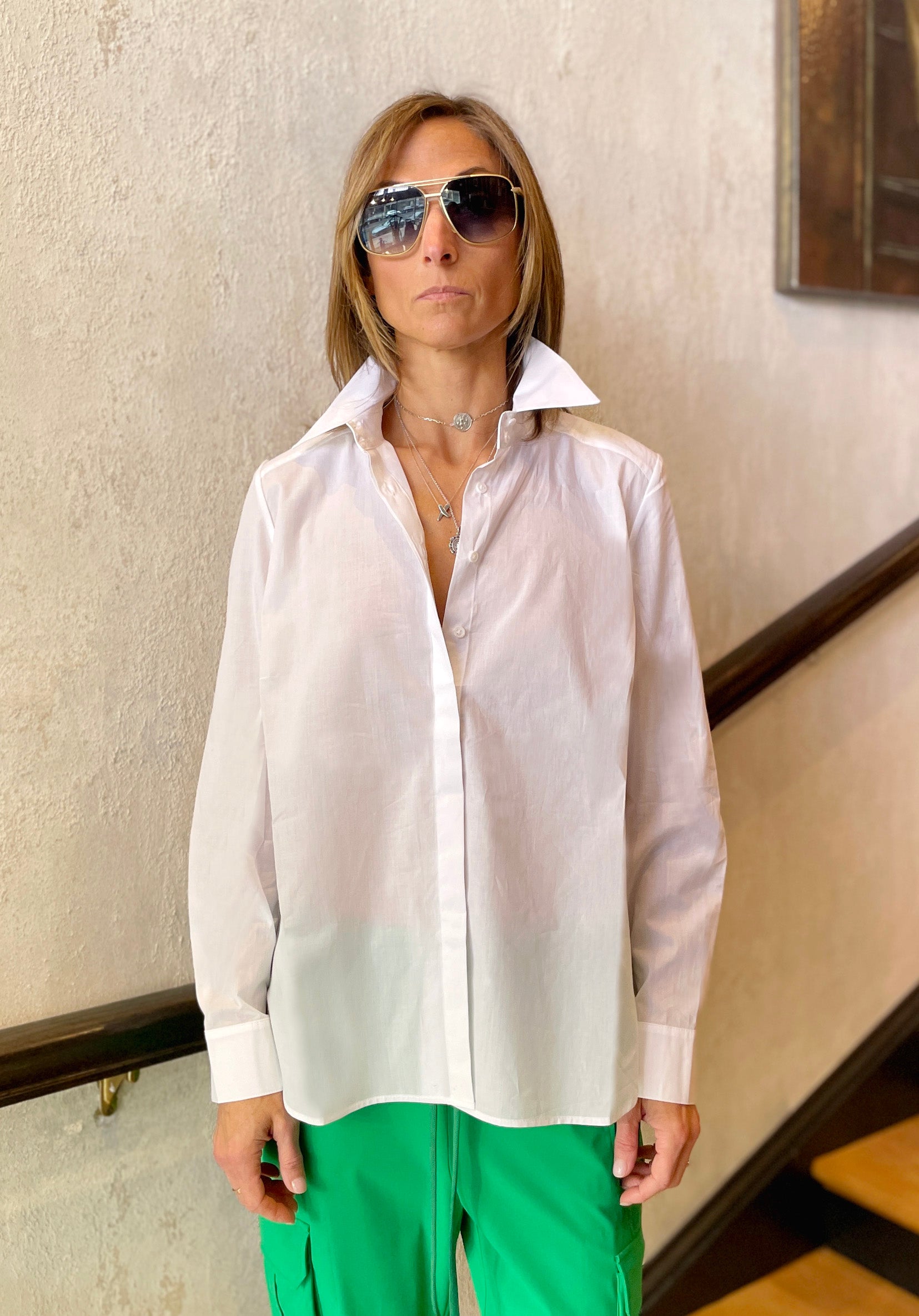 Sofia Shirt - Optical White by Hana San | 25 South Boutiques