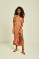 Lennon Midi Dress - Copper Clay by Deluc — alternate view