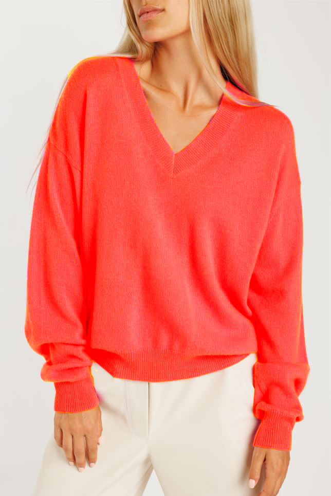 Malibu 2.0 Sweater - Coral by Crush Cashmere | 25 South Boutiques