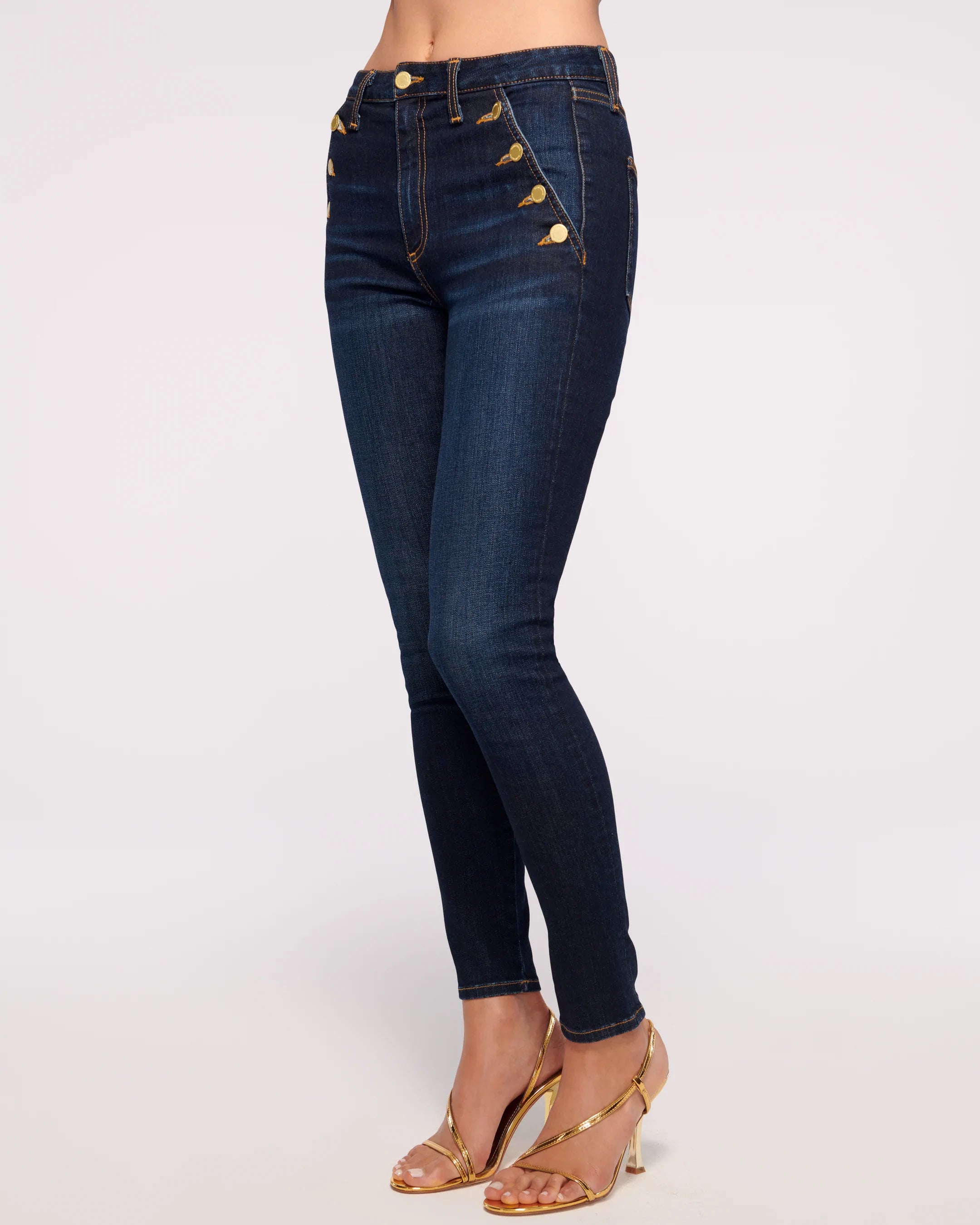 Helena High-Rise Skinny Jean - Dark Rinse by Ramy Brook — alternate view