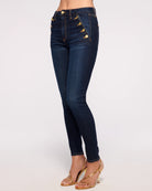 Helena High-Rise Skinny Jean - Dark Rinse by Ramy Brook — alternate view