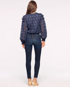 Helena High-Rise Skinny Jean - Dark Rinse by Ramy Brook — view 4