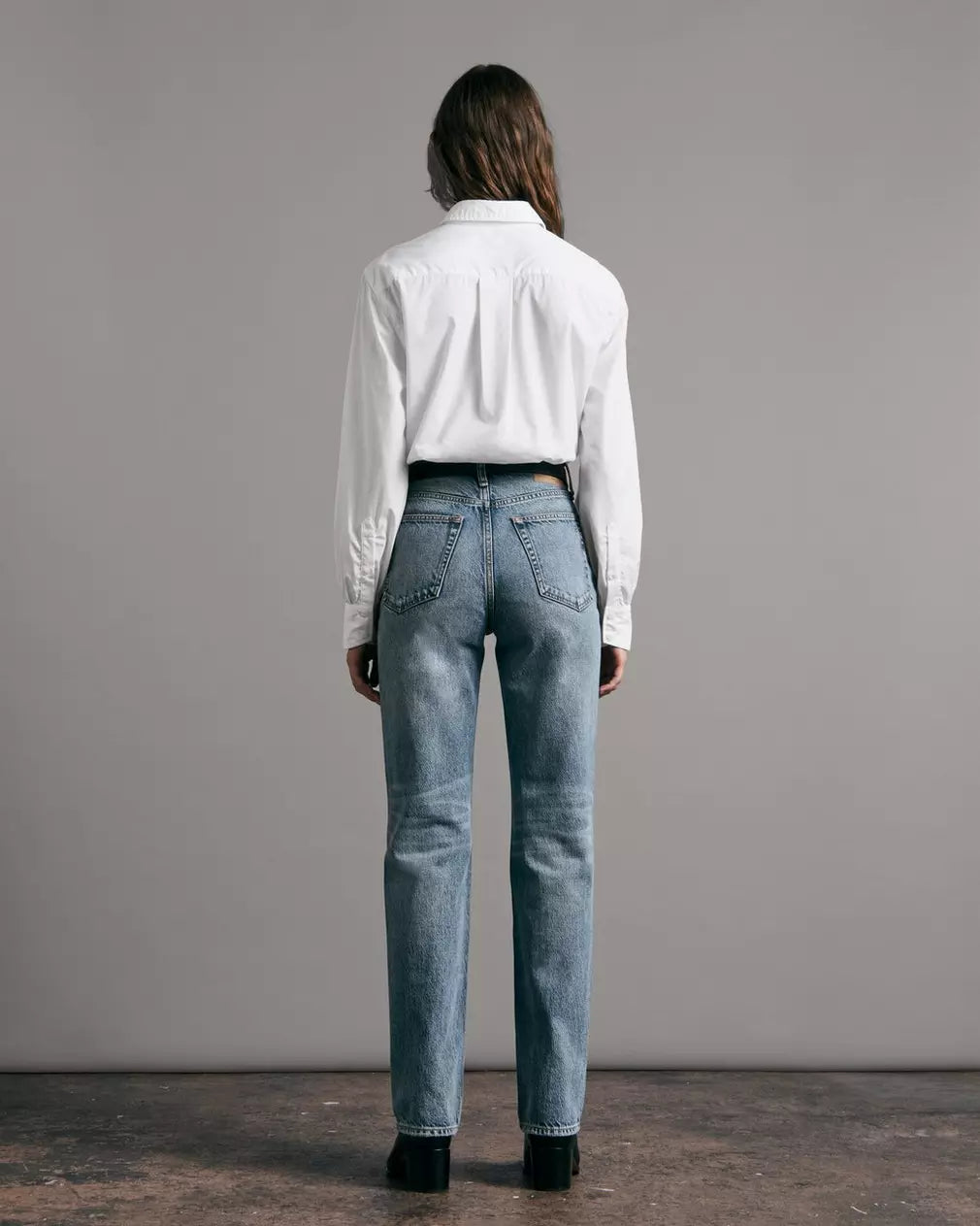 Maxine Cotton Button Down Shirt - White by Rag & Bone — alternate view