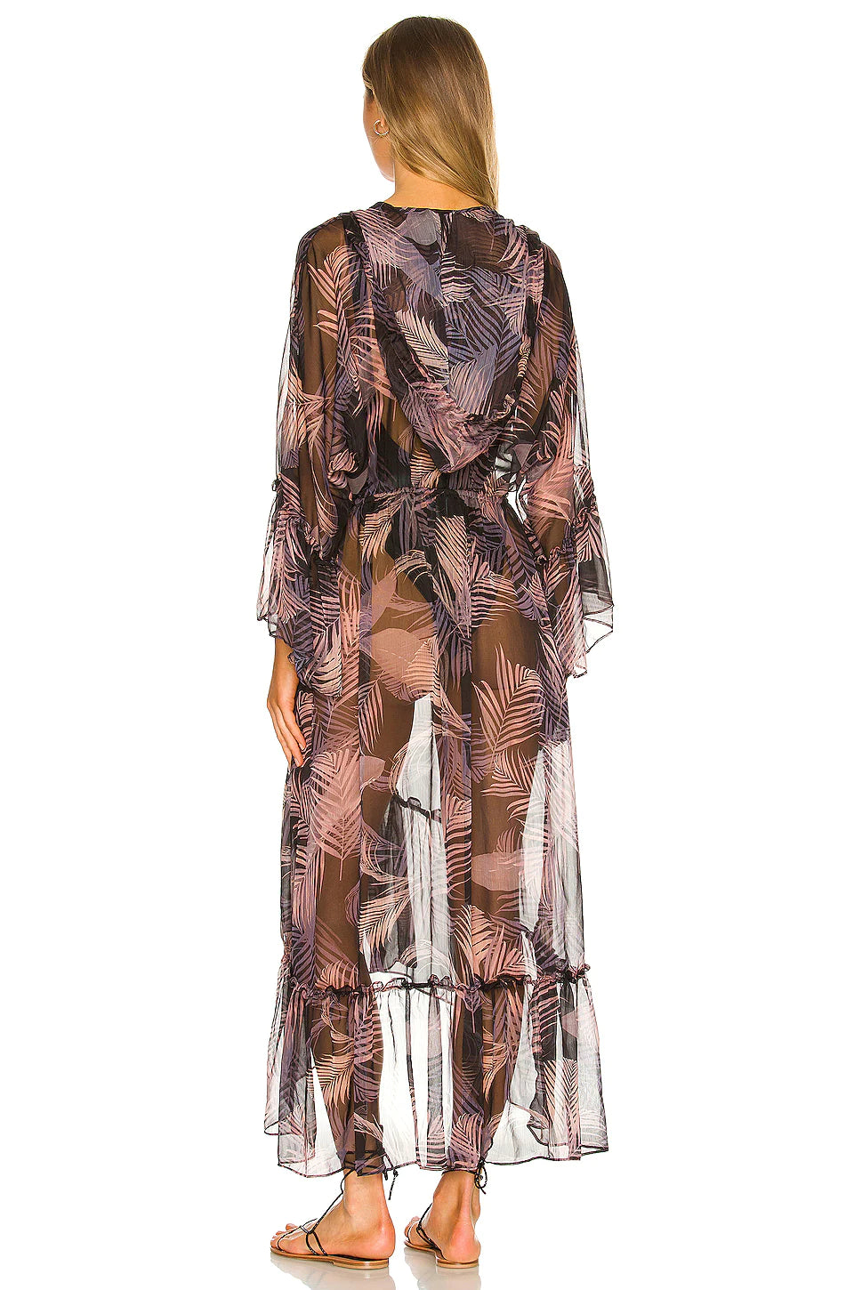 Cruz Robe - San Miguel Palm Chiffon by Misa — alternate view