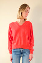 Malibu 2.0 Sweater - Coral by Crush Cashmere — alternate view