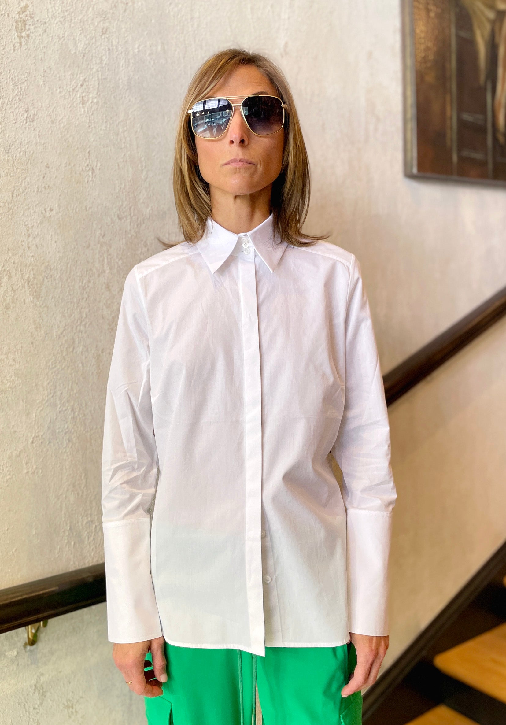 Fedora Shirt - Optical White by Hana San | 25 South Boutiques