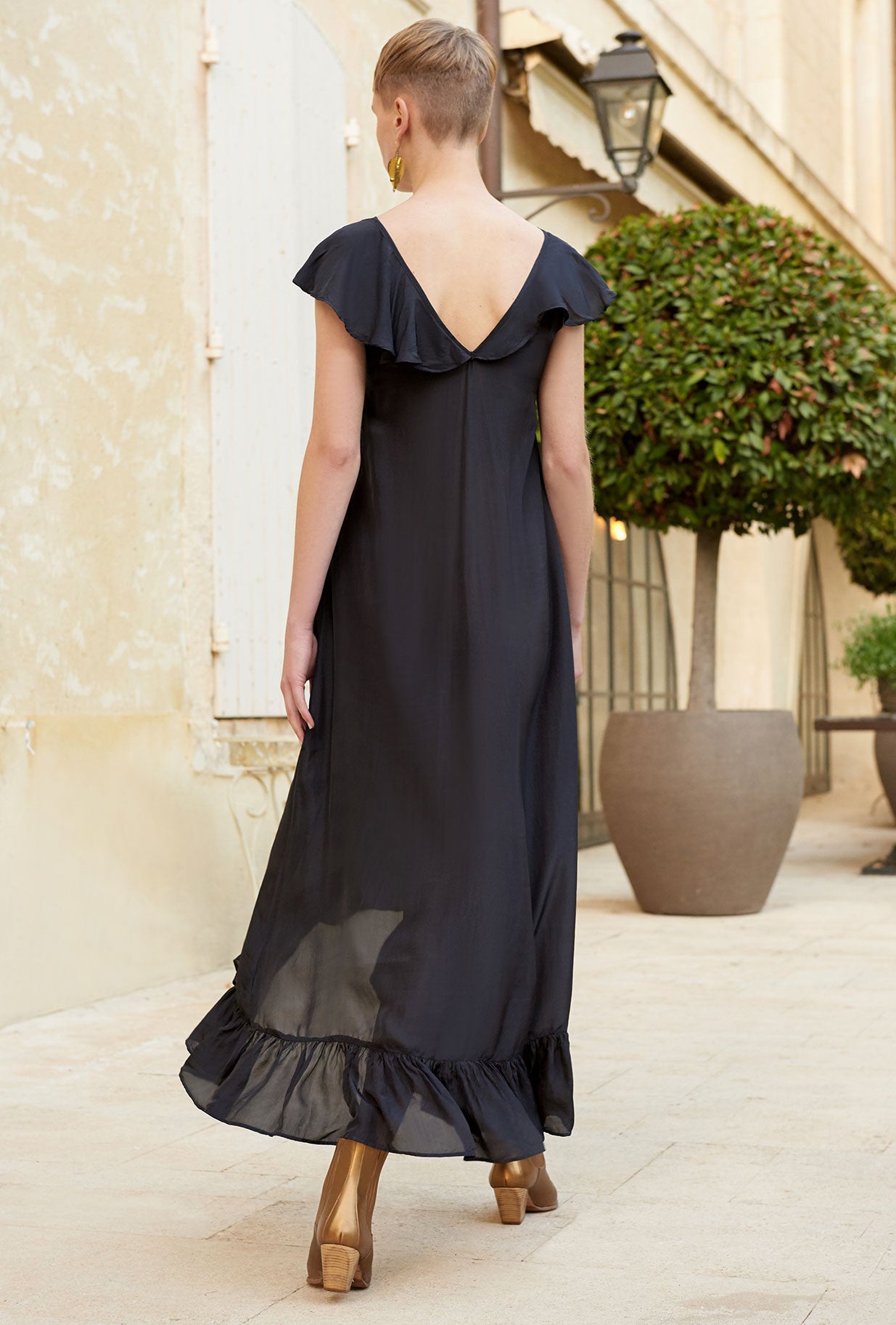 Cumbre Dress - Black by Mes Demoiselles — view 4