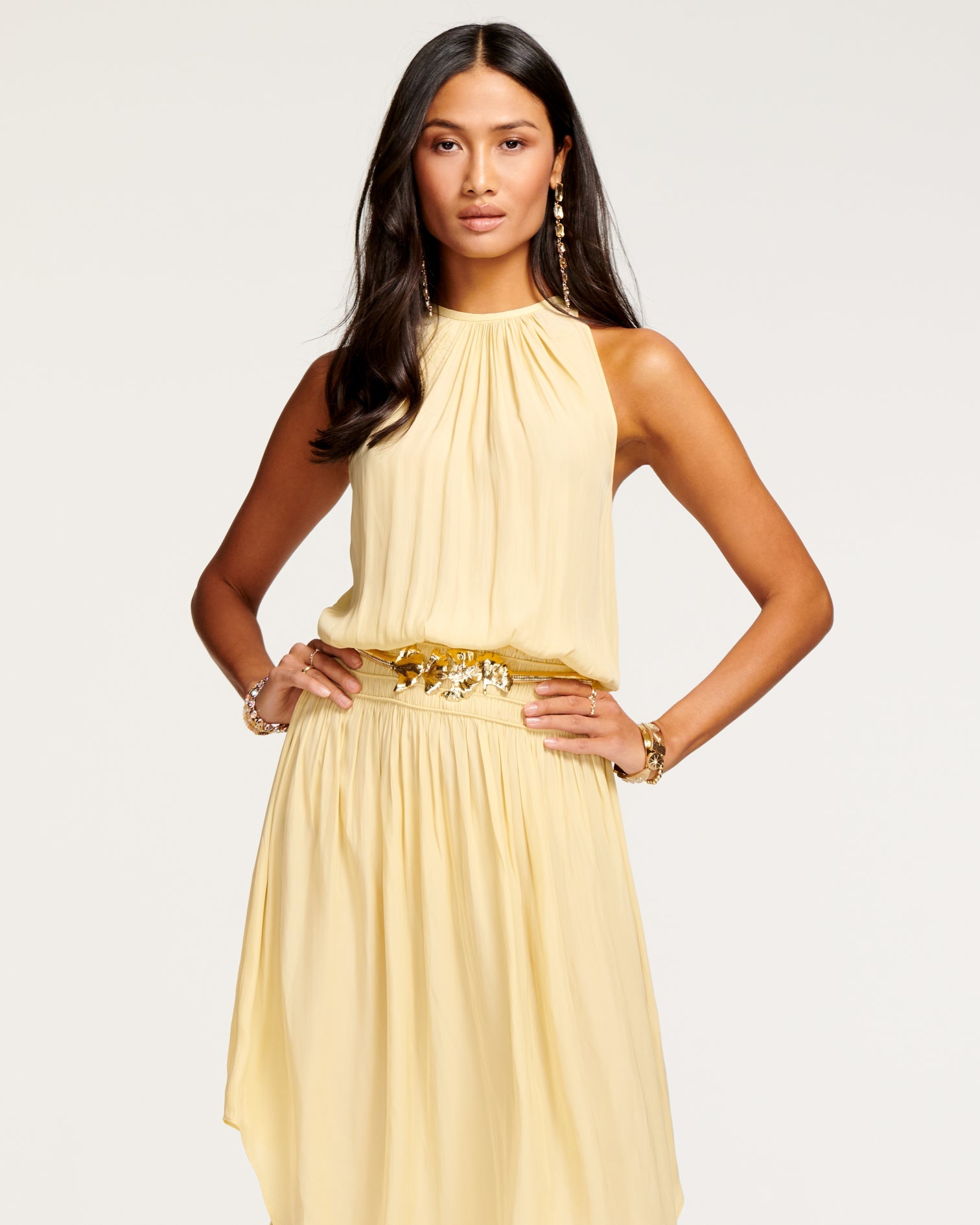 Audrey Midi Dress - Daffodil by Ramy Brook — view 4