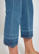 Daria Gradient Hem Denim - Mid Wash by Lysse — view 3