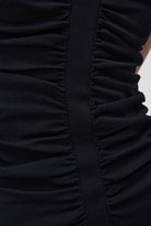 Darya Compact Rib Midi Dress - Black by Jonathan Simkhai — view 4