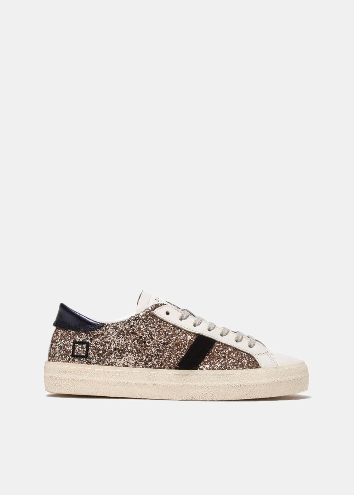 Hill Low Glitter Sneakers - Taupe by D.A.T.E. | 25 South Boutiques