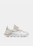 Fuga Mesh Sneakers - White Cuoio by D.A.T.E. | 25 South Boutiques