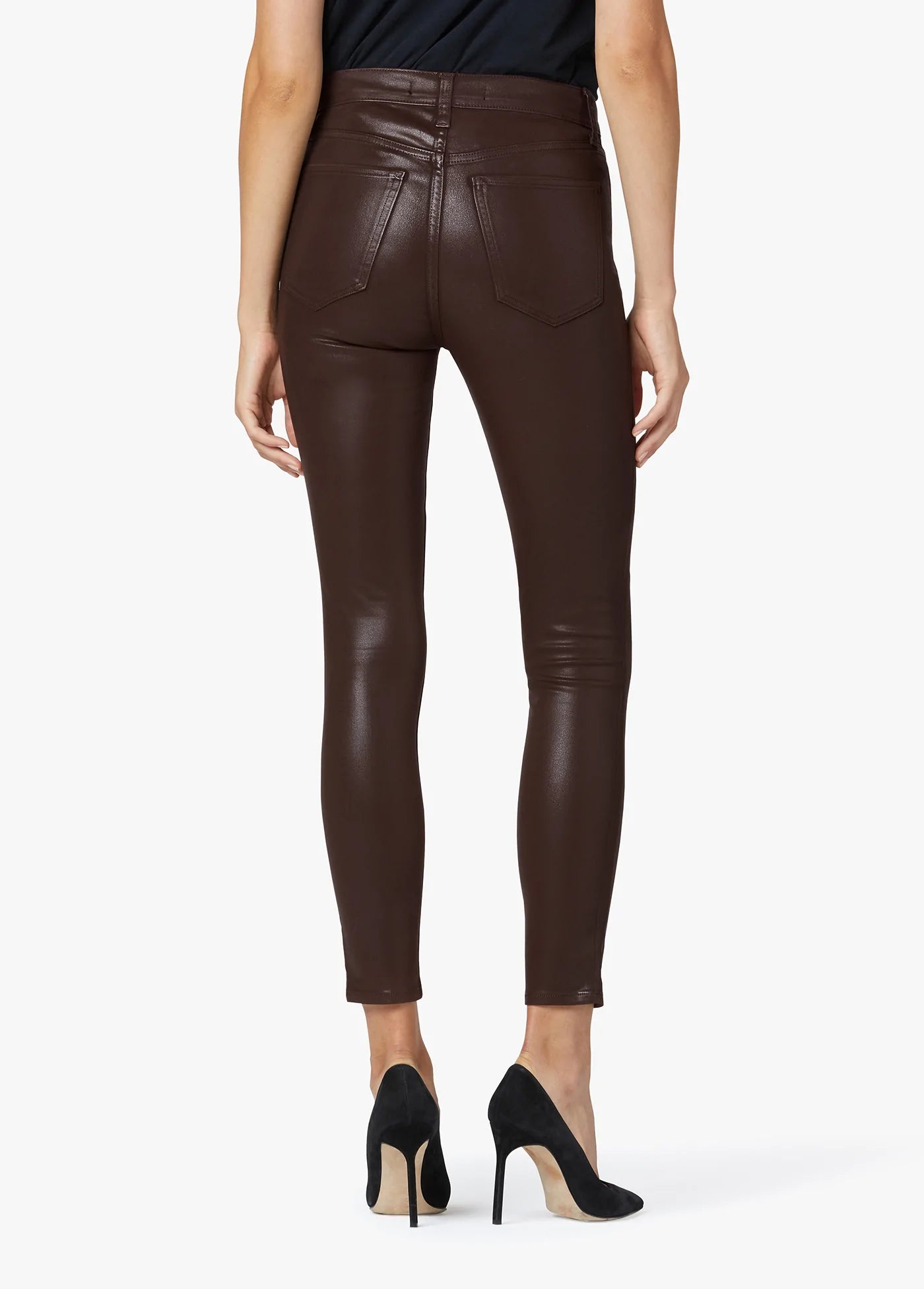 The Charlie High Rise Ankle - Dark Coco Bean by Joe's Jeans — alternate view