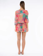 Deniz Dress - Pink Abstract Jungle by Taj by Sabrina Crippa — alternate view